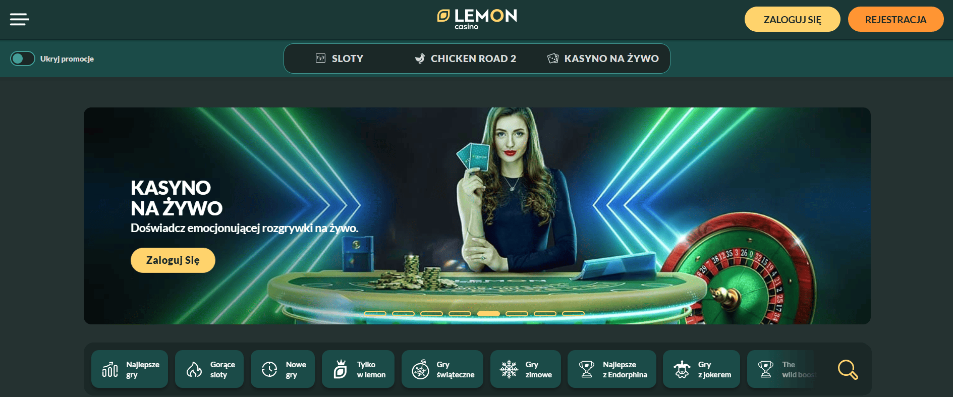 Lemon Casino oficjalna strona kasyno online dla graczy z Polski